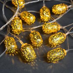 Световая гирлянда новогодняя Luazon Lighting фонарик 2388634 4 м белый теплый