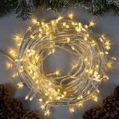 Световая гирлянда новогодняя Luazon Lighting нить 3556805 20 м белый теплый