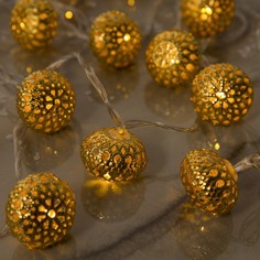 Световая гирлянда новогодняя Luazon Lighting фонарик 2388646 4 м белый теплый