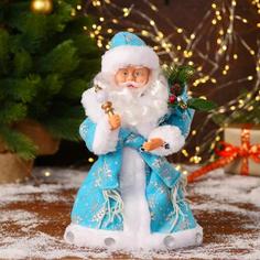 Новогодняя фигурка Зимнее волшебство Дед Мороз с подарками с подсветкой 3555403 1 шт.