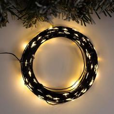 Световая гирлянда новогодняя Luazon lighting Нить 5198376 20 м белый теплый