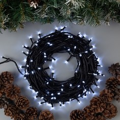 Световая гирлянда новогодняя Luazon Lighting нить 705563 20 м белый теплый