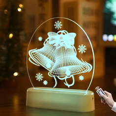 Светильник-LED Homium Glow Art, Колокольчики, размер 13*3*17см (разноцветный), с пультом