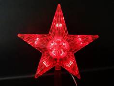 Гирлянда верхушка ТМ "BIKSON""Звезда" LED красная, постоян. свечение, 22см, арт.200522736 Волшебные подарки
