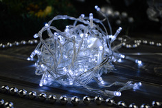 Гирлянда ТМ "Bikson" бахрома 96LED, 3,0*0,6м, холодн белый, 4 реж, прозр пров, коннект, ар Волшебные подарки