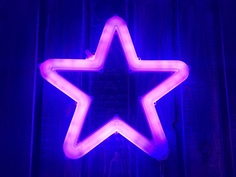 Гирлянда панно "Звезда" LED разноцвет., контроллер, 27см, от сети, арт.O0416-80 Импортные товары (НГ)