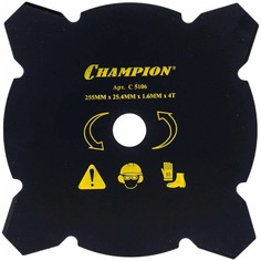 Нож для жесткой травы 4/255/25,4 (тип В) (125R,235R,FS80,85,100,120,FR85,350,450) Чемпион