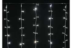 Гирлянда Занавес 1.5х1.5м 160Led тепл. бел. IP20 провод прозр. 230В транзит IEK LGDB201-