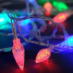 Световая гирлянда новогодняя Luazon Lighting шишки 185508 5 м разноцветный