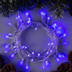 Световая гирлянда новогодняя Luazon Lighting нить 3556758 5 м синий