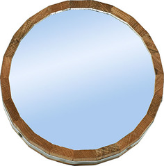 Зеркало круглое D-30 см (дуб с пропиткой) Суши Веник
