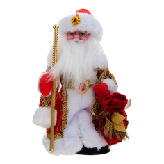 Фигурка Деда Мороза Sote Toys музыкальная в красной шубе 28 см