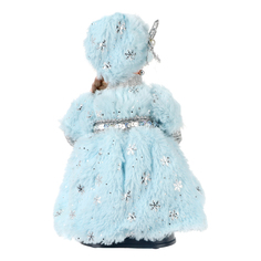 Новогодняя фигурка Sote toys Снегурочка со снежинкой анимационная с мелодией 30 см 1 шт.