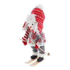 Фигурка Cheng Kuo Снеговик на лыжах 35 см