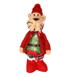 Фигурка новогодняя Sote Toys Тигр красная 30 см