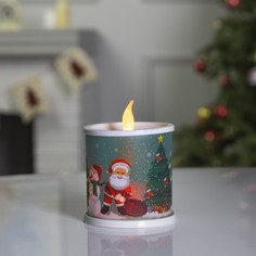 Фигура светодиодная "Свеча Дед Мороз" 10x7.5 см, 2 LED, LR44х3 (в компл.), МУЛЬТИ No Brand