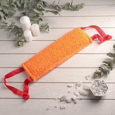 Губка банная жёсткая «Банный скраб», 37x12 см, цвет МИКС No Brand