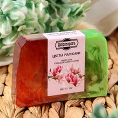 Натуральное мыло СПА - уход для бани и сауны "Цветы магнолии" Добропаровъ 80 гр