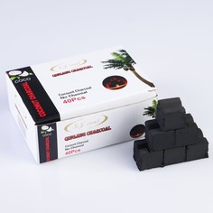Уголь кокосовый QINGJING CHARCOAL, 40 кубиков, 11 х 14см No Brand
