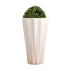 Цветочный горшок Керамика ручной работы Каталония без поддона Р00006496 6,5 л белый