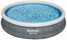 Бассейн надувной Bestway, 366х76 см, Fast Set, 57443, 5377 л