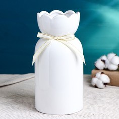 TAKE IT EASY Кашпо "Нежность" 24х12см, белое