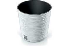 Prosperplast DFR300 S449 Кашпо FURU ROUND LOW d300 h294мм белый с вкладышем 066676