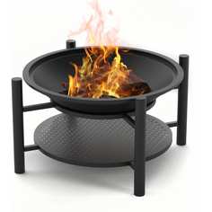 Везувий Чугунная Костровая чаша Fantastic ? 700 Люкс (чаша+ подставка люкс + крышка) О-120