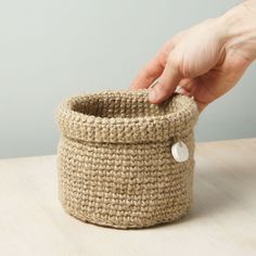 Кашпо из джута "Knit", диаметр 14 см P*S