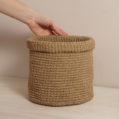 Кашпо из джута Knit, диаметр 21 см P*S