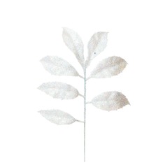 Подвесное украшение Magic Time Ветка белая с листиками 31 х 14 х 1 см