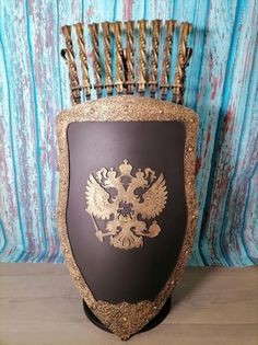 Каминный набор Щит-подставка Герб на 10 шампуров Арарат Shampurs