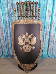 Каминный набор Щит-подставка Герб на 8 шампуров Бештау Shampurs