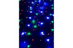 Гирлянда светодиодная «Дождь» 1.5х1.5м 144LED мультиколор 8 режимов 220В 1.5мм провод проз Kosmos