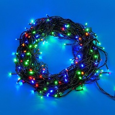 LED гирлянда "Нить" , разноцвет , 40м No Brand