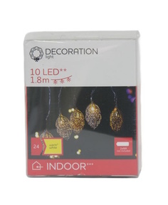 Гирлянда листья 10 LED 1,8 м No Brand