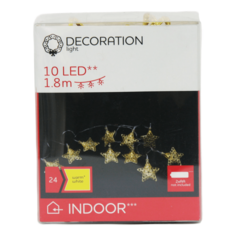 Гирлянда звезды 10 LED 1,8 м No Brand