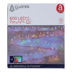 Гирлянда новогодняя Actuel 600 Led 7 м в ассортименте (цвет по наличию)
