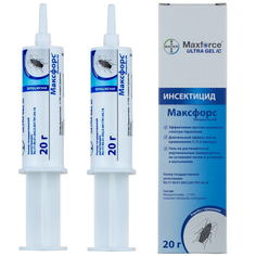 Maxforce Ultra Gel (Максфорс Ультрагель) гель от тараканов, 20 г 2 шт Bayer