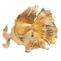 Статуэтка, 10 см, полирезин, золотистая, Рыбка, Goldfish Kuchenland