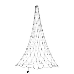 Гирлянда Luazon Lighting "Сеть", d= 1,8 м с кольцом на елку, IP20, 224 LED, мульти