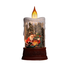 Светодиодная фигура Luazon Lighting "Свеча с Дедом Морозом", 12,3х24х8 см