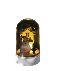Светодиодная фигурка Luazon Lighting "Снеговик", под куполом, 6х10х6 см