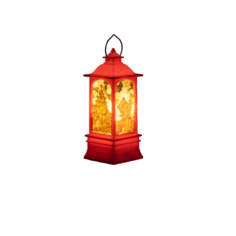 Светодиодная фигурка Luazon Lighting "Красный фонарь с медвежонком", 5х12х5 см
