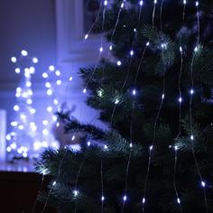 Гирлянда Luazon Lighting "Конский хвост", 8 серебристых нитей по 2 м, IP20, 160 LED