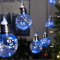 Гирлянда Luazon Lighting "Нить", Лампочки-шары, 3 м, IP20, , 80 LED, свеч. Синее