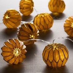 Гирлянда Luazon Lighting "Нить", Фиолетовый фонарик, 2 м, IP20 10LED, свеч. теплое белое