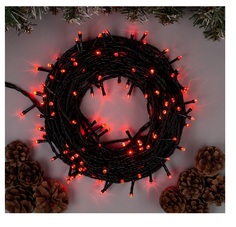 Гирлянда Luazon Lighting "Нить", 20 м, IP44, темная, 200 LED, свеч. красное, 8 режимов