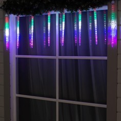 Гирлянда Luazon Lighting "Сосульки рифленые", 2,5х0,42 м, 288 LED, мульти, 12 В (KSNL-021)