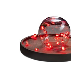 Гирлянда Luazon Lighting "Сердце", 2 м, Роса, с насадками, 20 LED, красное свеч.